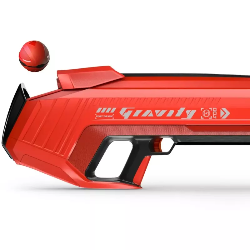 Wyrzutnia bomb wodnych SpyraOne Spyra Gravity czerwona SPGR1R — zasilana bez baterii, wielokrotnego użytku wyrzutnia wodna