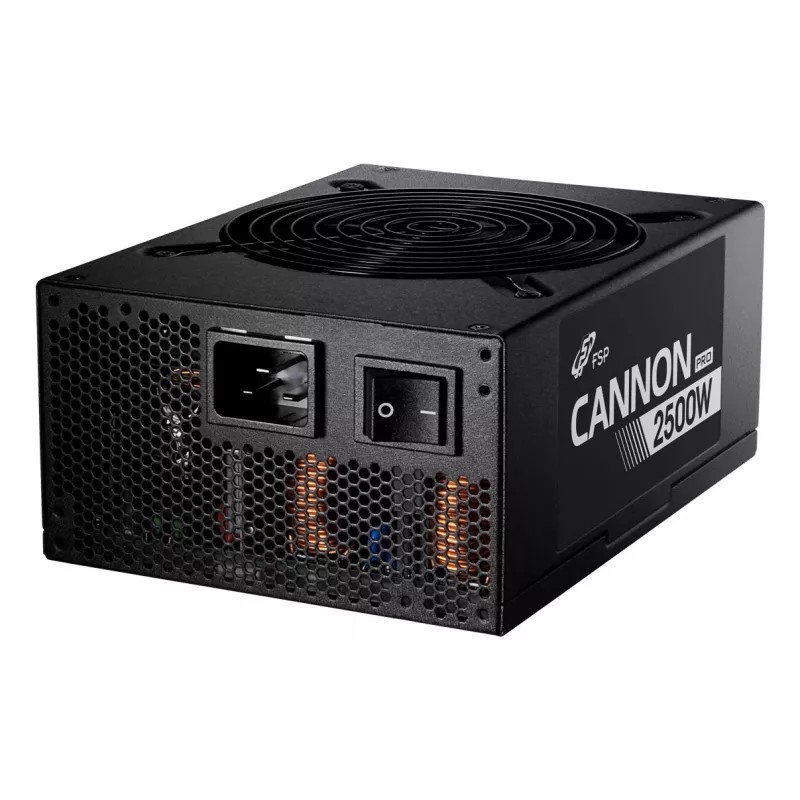 FSP CANNON PRO 2500W Zasilacz ATX ATX3.1 Czarny, 2500 W, 200 - 240 V, 50/60 Hz, 15 - 12 A, Aktywny, 125 W