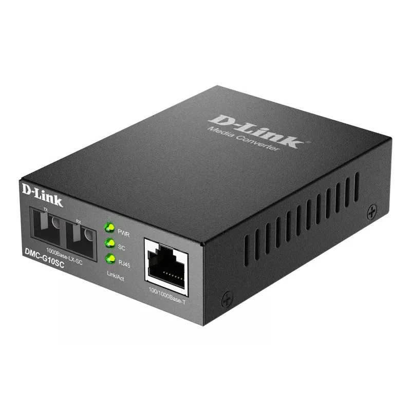 Konwerter mediów D-Link DMC-G10SC/E 100/1000BaseT na 1000BaseLX SC światłowód