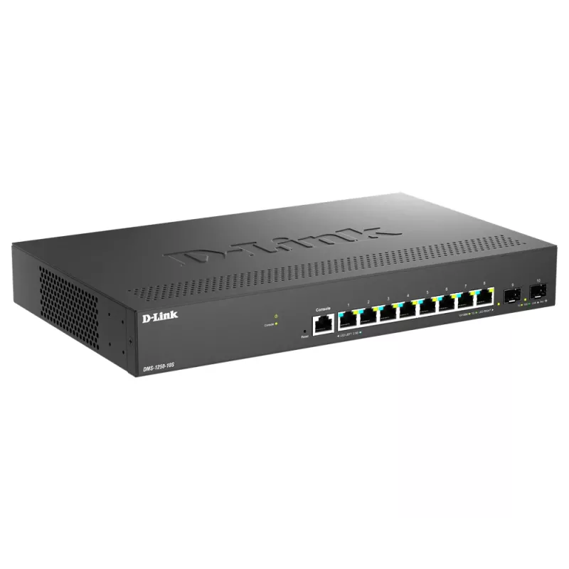 D-Link DMS-1250-10S/E przełącznik sieciowy zarządzalny 2.5G Ethernet (100/1000/2500) czarny