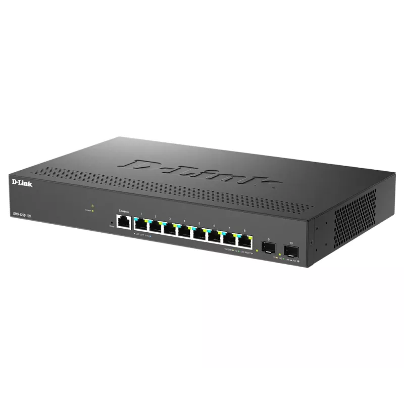 D-Link DMS-1250-10S/E przełącznik sieciowy zarządzalny 2.5G Ethernet (100/1000/2500) czarny