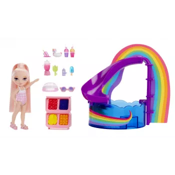 Rainbow High Little Pool Day with Blush Playset, Lalka modowa, Dziewczynka, 4 lat(a), 140 mm, Wielokolorowy