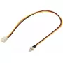 Przedłużacz zasilania wentylatora PC Goobay, wtyk 3-pin męski/żeński, 0,3 m