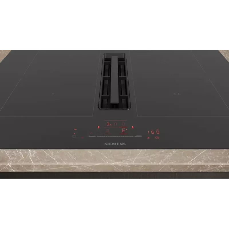 Płyta indukcyjna Siemens iQ500 ED711HQ26E Czarna Do zabudowy 70 cm Strefa indukcyjna 4 strefy Z okapem