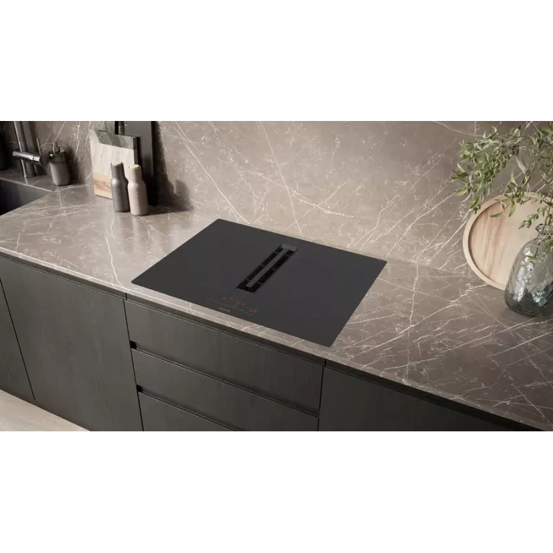 Płyta indukcyjna Siemens iQ500 ED711HQ26E Czarna Do zabudowy 70 cm Strefa indukcyjna 4 strefy Z okapem