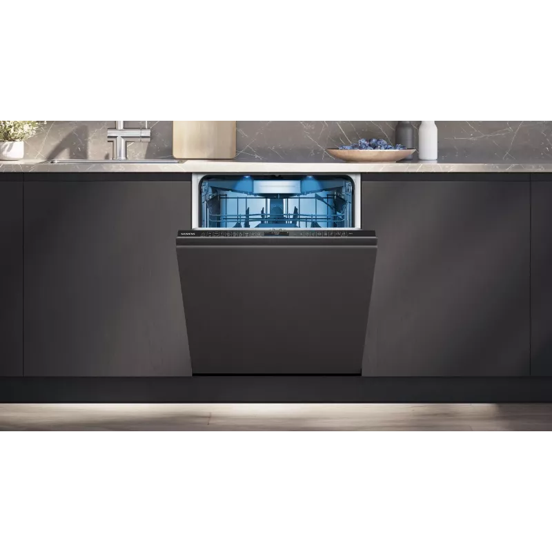 W pełni zabudowana zmywarka Siemens iQ700 SN87TX02CE — 14 kompletów, klasa energetyczna A, 42 dB, 60 cm