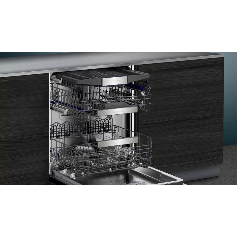 W pełni zabudowana zmywarka Siemens iQ700 SN87TX02CE — 14 kompletów, klasa energetyczna A, 42 dB, 60 cm