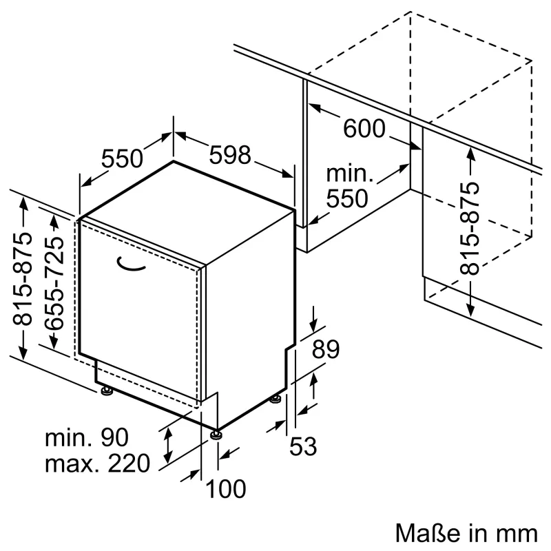 W pełni zabudowana zmywarka Siemens iQ700 SN87TX02CE — 14 kompletów, klasa energetyczna A, 42 dB, 60 cm