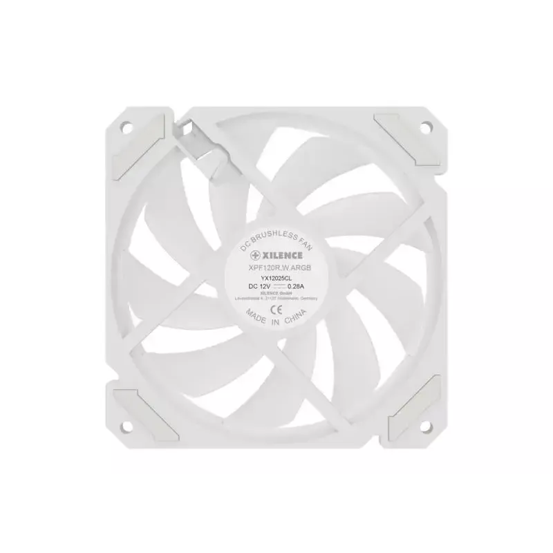 Wentylator obudowy XILENCE XF066 120mm PWM ARGB Biały — XPF120R.W.ARGB