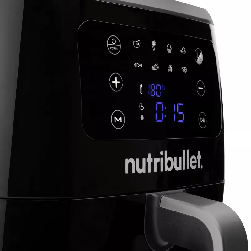 Frytkownica beztłuszczowa NUTRIBULLET XXL Digital frytkownica beztłuszczowa 7 L 1800 W czarna, 8 programów, sterowanie dotykowe