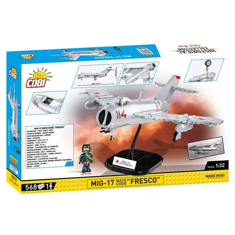 Klocki konstrukcyjne Cobi MiG-17 Fresco model 5823 – zestaw klocków od Cobi