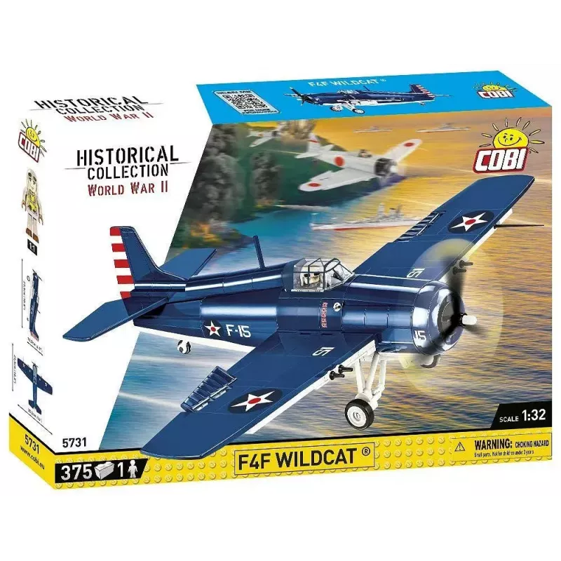 Klocki konstrukcyjne COBI F4F Wildcat Northrop Grumman 375 elementów