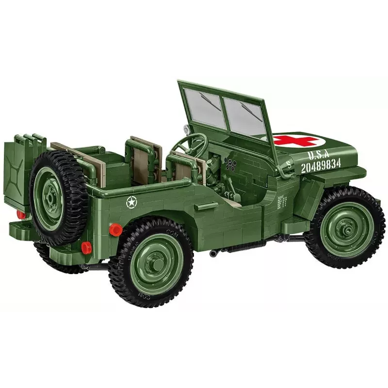Zestaw konstrukcyjny COBI Willys MB Medical 1131 elementów dla dzieci od 10 lat