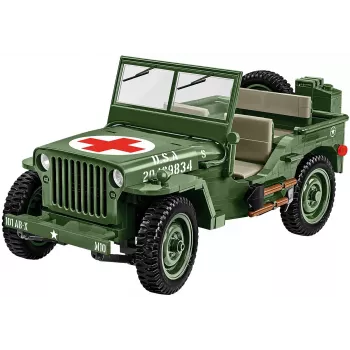 Zestaw konstrukcyjny COBI Willys MB Medical 1131 elementów dla dzieci od 10 lat