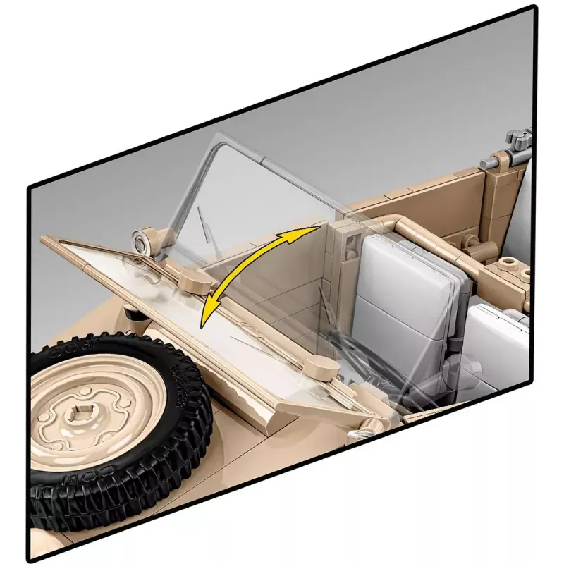 Zestaw konstrukcyjny COBI Kübelwagen Typ 82 1326 elementów II wojna światowa