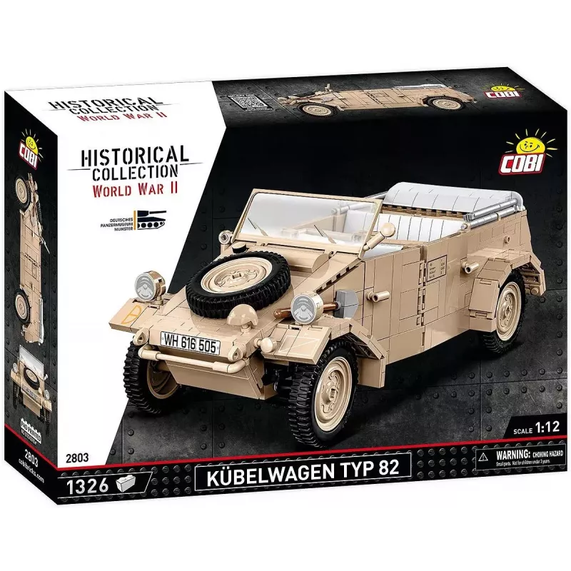 Zestaw konstrukcyjny COBI Kübelwagen Typ 82 1326 elementów II wojna światowa
