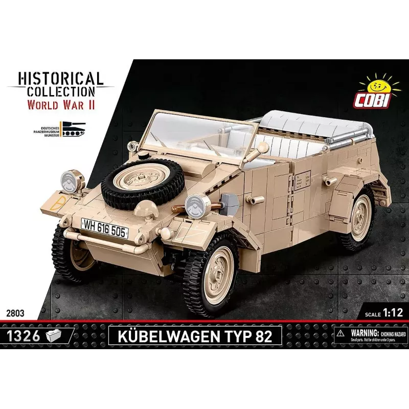Zestaw konstrukcyjny COBI Kübelwagen Typ 82 1326 elementów II wojna światowa