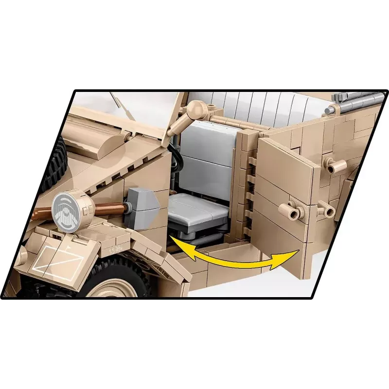 Zestaw konstrukcyjny COBI Kübelwagen Typ 82 1326 elementów II wojna światowa