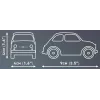 Zabawka konstrukcyjna Cobi Fiat Abarth 595 model 24514 — skala 1:35, kolekcjonerski pojazd do zbudowania
