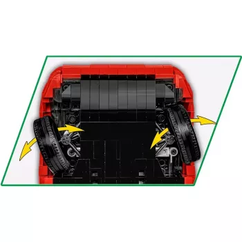 Zabawka konstrukcyjna Cobi Lancia Delta HF Integrale model w skali 1:35 COBI-24357, kolekcjonerski zestaw do budowania