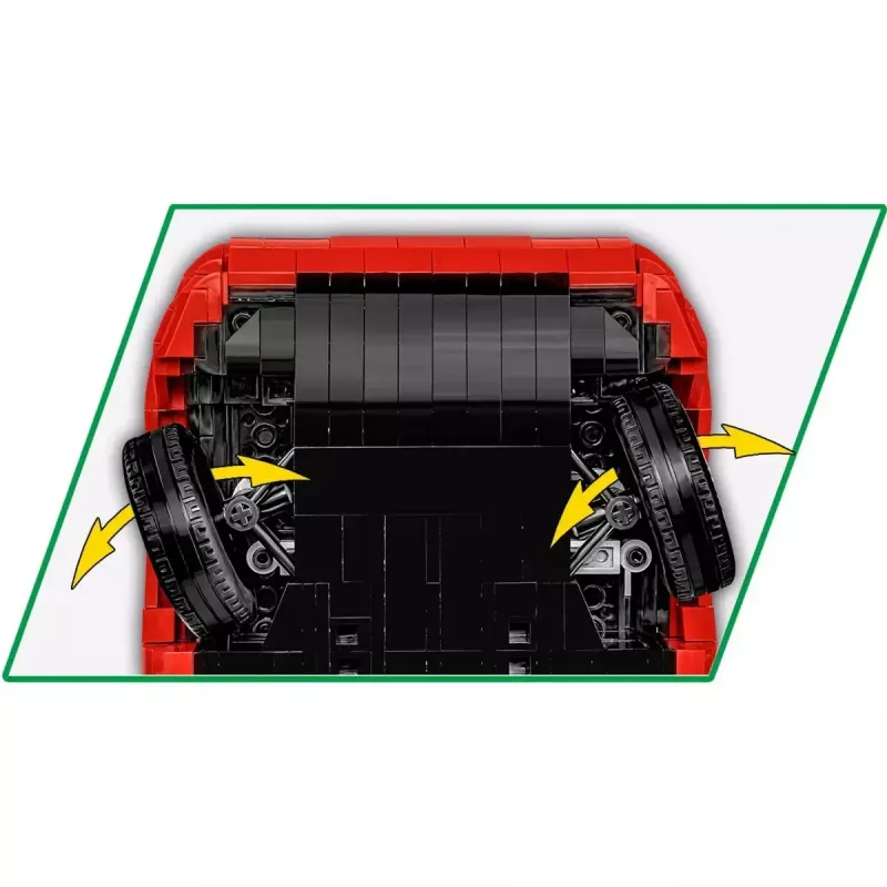 Zabawka konstrukcyjna Cobi Lancia Delta HF Integrale model w skali 1:35 COBI-24357, kolekcjonerski zestaw do budowania