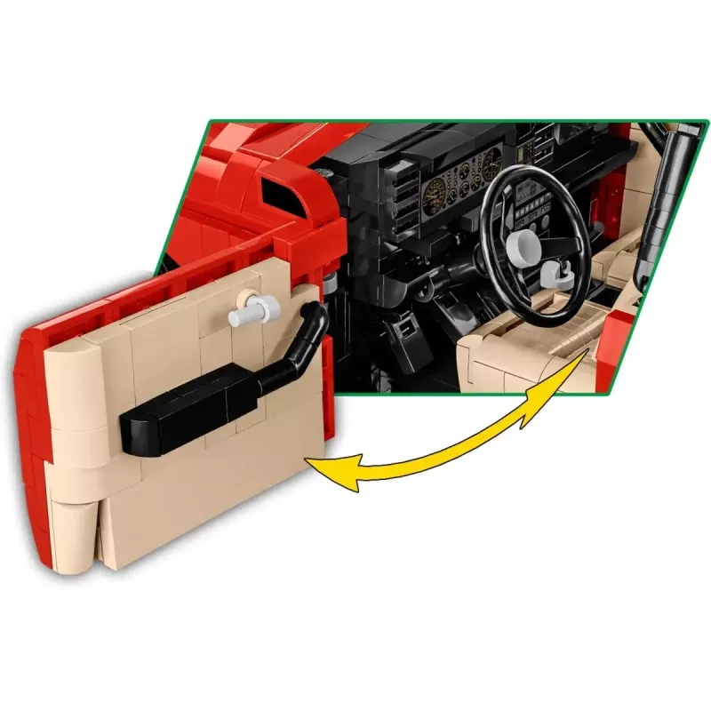 Zabawka konstrukcyjna Cobi Lancia Delta HF Integrale model w skali 1:35 COBI-24357, kolekcjonerski zestaw do budowania