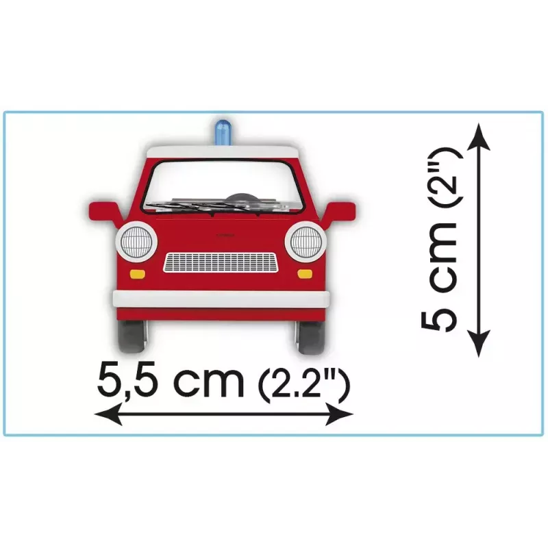Zestaw konstrukcyjny Cobi Trabant 601 Universal Fire Brigade model 24555, klocki budowlane