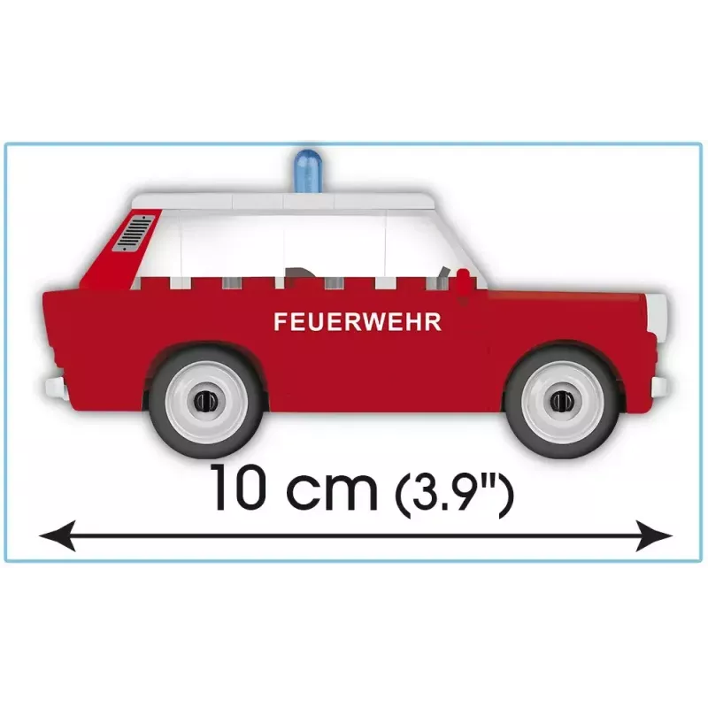 Zestaw konstrukcyjny Cobi Trabant 601 Universal Fire Brigade model 24555, klocki budowlane