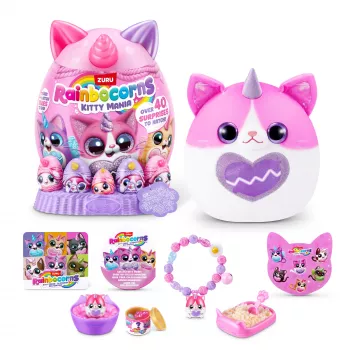 Pluszowa zabawka Zuru Rainbocorns Kitty Mania, wielokolorowa, dla dzieci od 3 lat