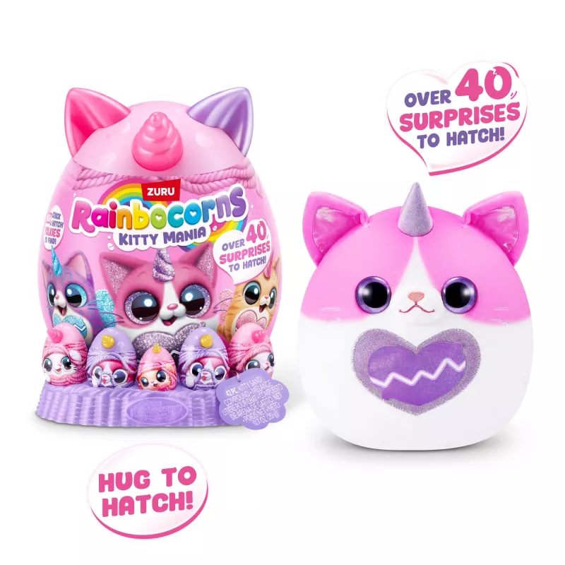 Pluszowa zabawka Zuru Rainbocorns Kitty Mania, wielokolorowa, dla dzieci od 3 lat