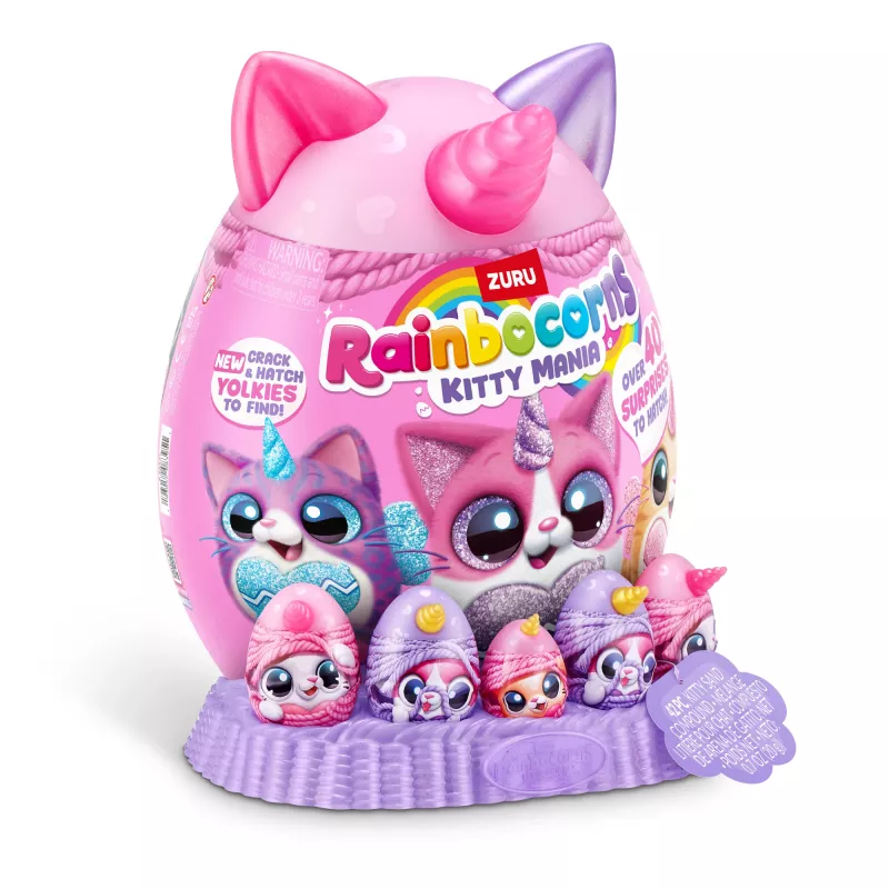 Pluszowa zabawka Zuru Rainbocorns Kitty Mania, wielokolorowa, dla dzieci od 3 lat