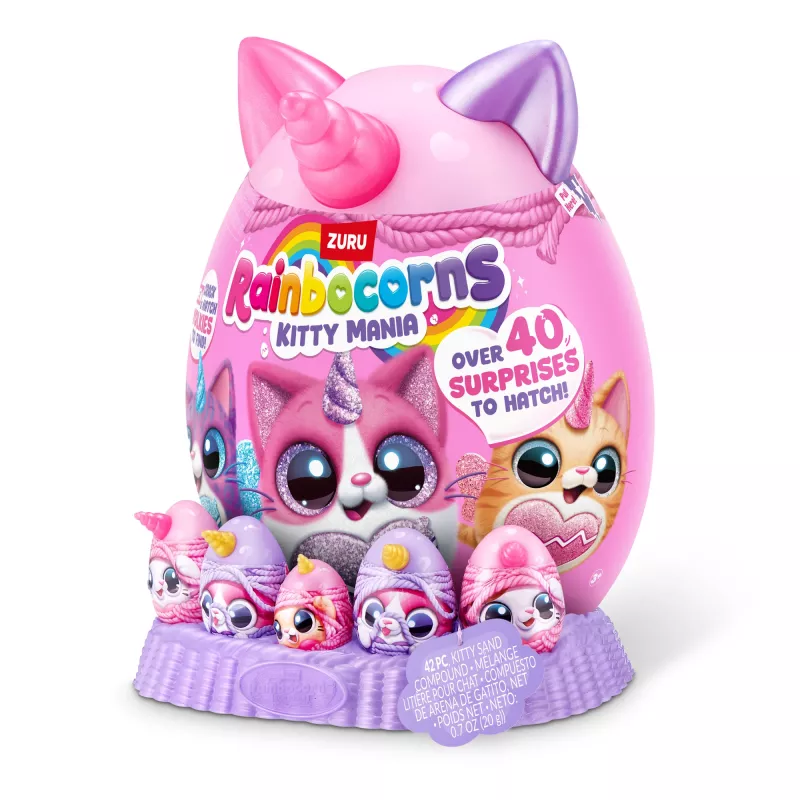 Pluszowa zabawka Zuru Rainbocorns Kitty Mania, wielokolorowa, dla dzieci od 3 lat