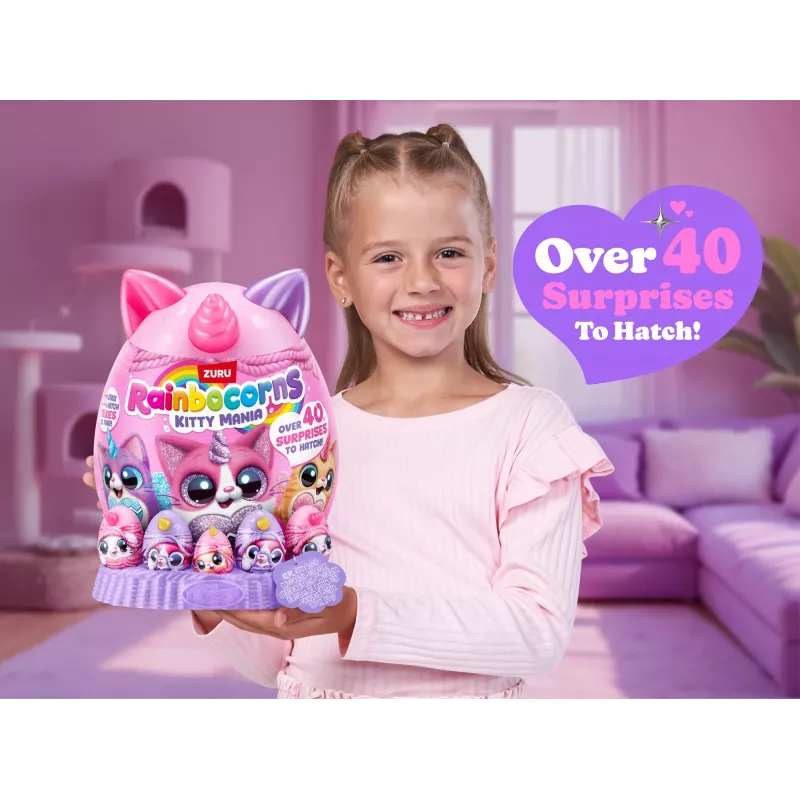 Pluszowa zabawka Zuru Rainbocorns Kitty Mania, wielokolorowa, dla dzieci od 3 lat