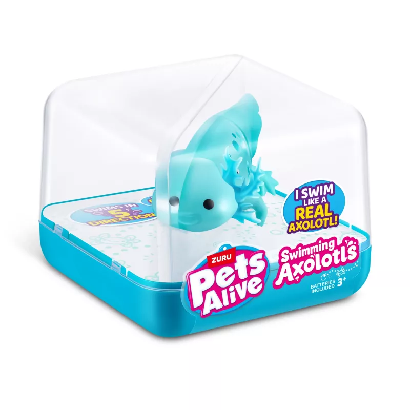 Soft toy Zuru Pets Alive Swimming Axolotls pluszowa zabawka, rozmiar kociaka, model 9556UQ1