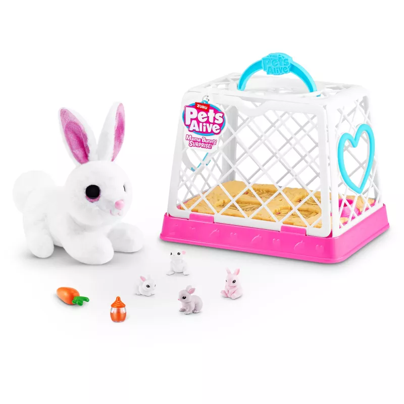 Pluszowy Zuru Mama Bunny & Baby Surprise, interaktywna para pluszaków, różne wzory