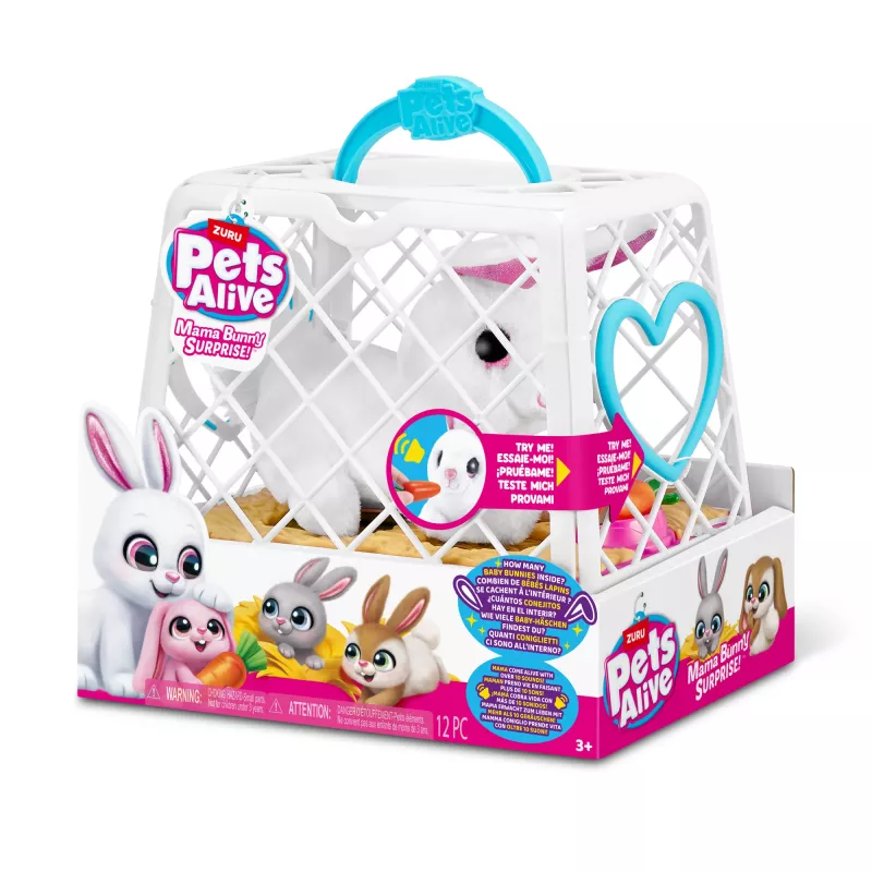 Pluszowy Zuru Mama Bunny & Baby Surprise, interaktywna para pluszaków, różne wzory