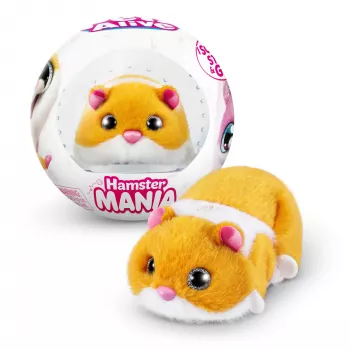 Zuru Pets Alive Hamster Mania — interaktywny chomik na baterie, dla dzieci od 3 lat, AAA