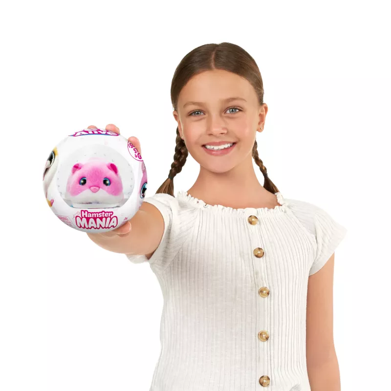 Zuru Pets Alive Hamster Mania — interaktywny chomik na baterie, dla dzieci od 3 lat, AAA
