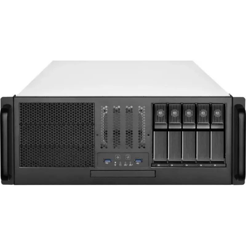 Obudowa rack SILVERSTONE SST-RM41-H08, 8-zatokowa, serwerowa 1U — kompaktowa obudowa do montażu w szafie