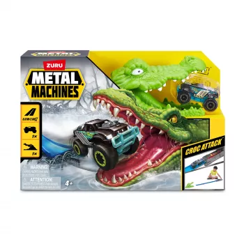 ZURU Metal Machines - Zestaw tor wyścigowy Atak krokodyla + auto