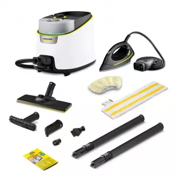 Parownica Karcher SC 4 Deluxe z 1,5-litrowym zbiornikiem na wodę i mocą 1500 W
