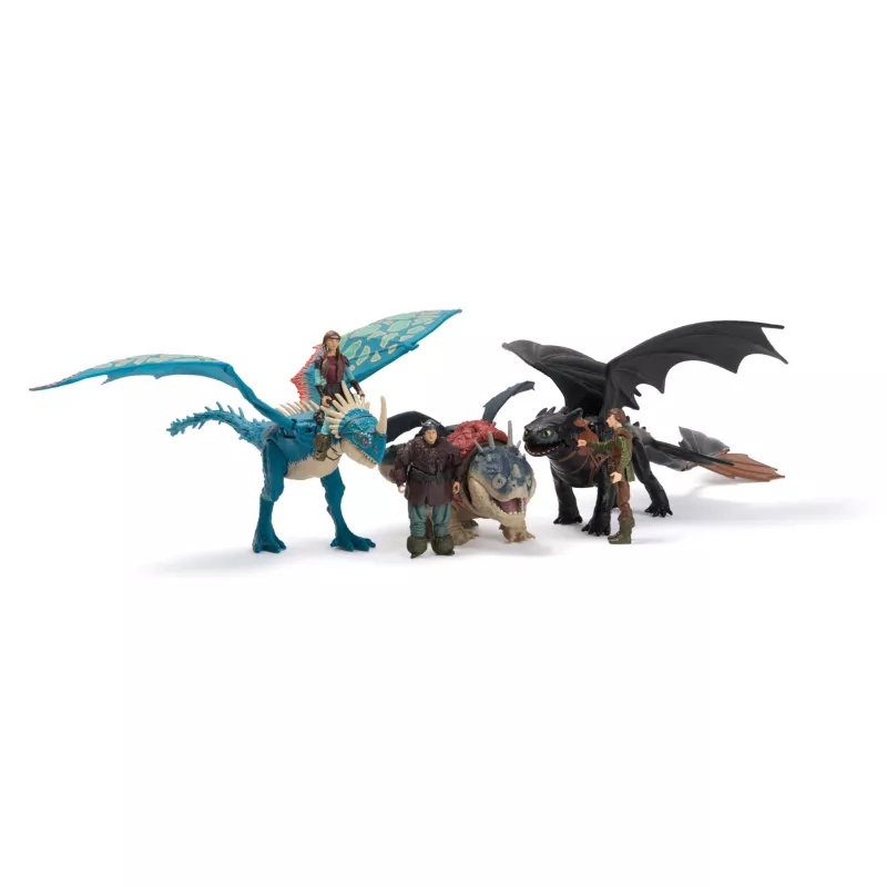 Zestaw figurek akcji Spinmaster – DreamWorks Dragons: Gronckle i Fishlegs, wielokolorowy, od 4 lat