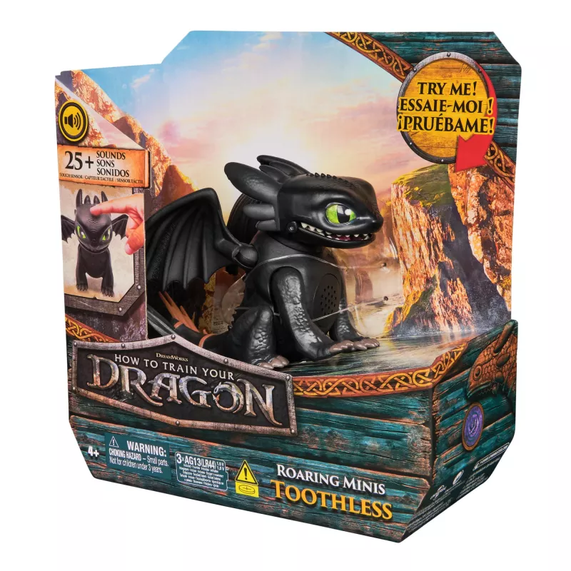 Interaktywna mini figurka Szczerbatka Spinmaster — Jak wytresować smoka, efekty dźwiękowe, model 6074239