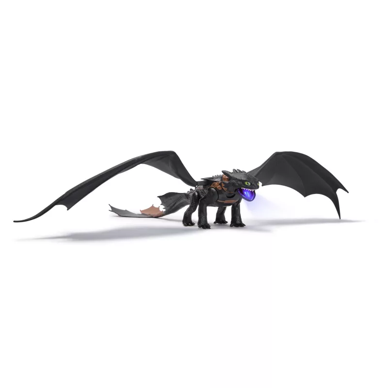 Figurka Spinmaster Ultimate Plasma Blast Toothless 25-calowe skrzydła, światła i dźwięki, wiek 4+