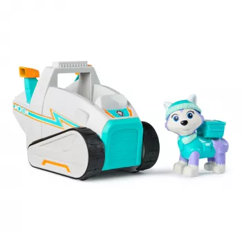 Pojazd Spinmaster PAW Patrol Pług Śnieżny Everest — plastikowy, dla dzieci od 3 lat, turkusowo-biały