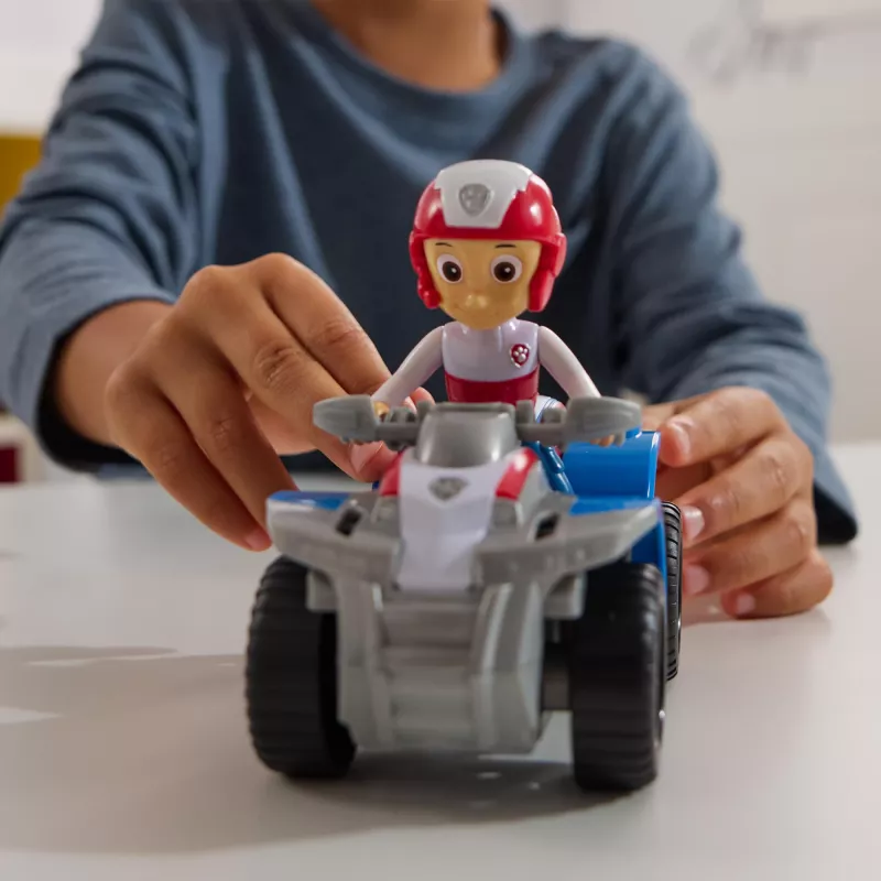 PAW Patrol, pojazd ATV Rydera z kolekcjonerską figurką, zabawki przyjazne środowisku dla chłopców i dziewczynek od 3 lat