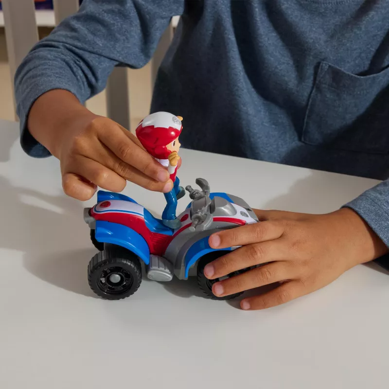 PAW Patrol, pojazd ATV Rydera z kolekcjonerską figurką, zabawki przyjazne środowisku dla chłopców i dziewczynek od 3 lat