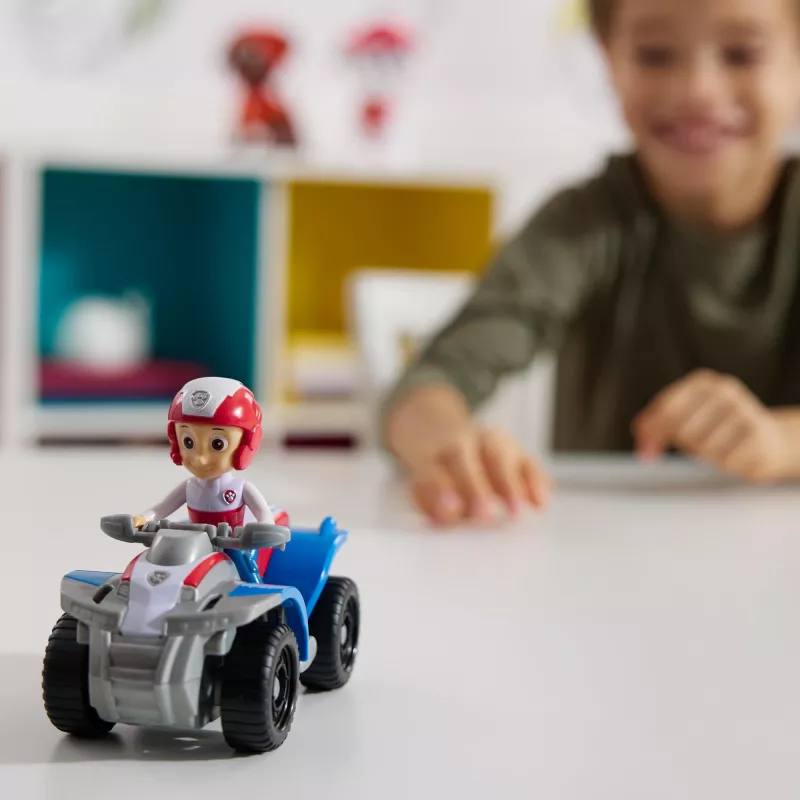 PAW Patrol, pojazd ATV Rydera z kolekcjonerską figurką, zabawki przyjazne środowisku dla chłopców i dziewczynek od 3 lat