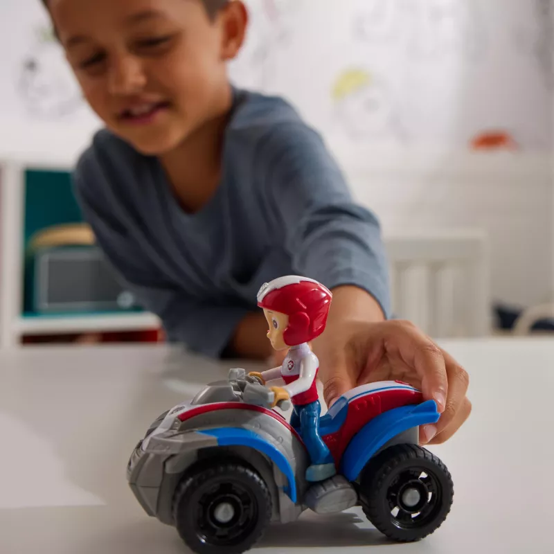 PAW Patrol, pojazd ATV Rydera z kolekcjonerską figurką, zabawki przyjazne środowisku dla chłopców i dziewczynek od 3 lat