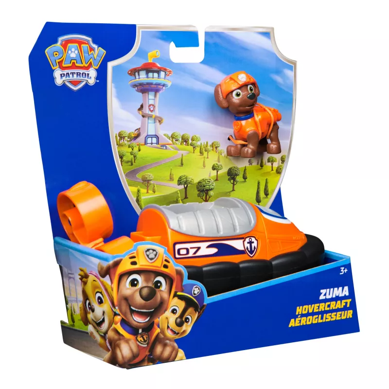 Pojazd PAW Patrol Poduszkowiec Zumy Plastikowy Czarny Pomarańczowy 3+